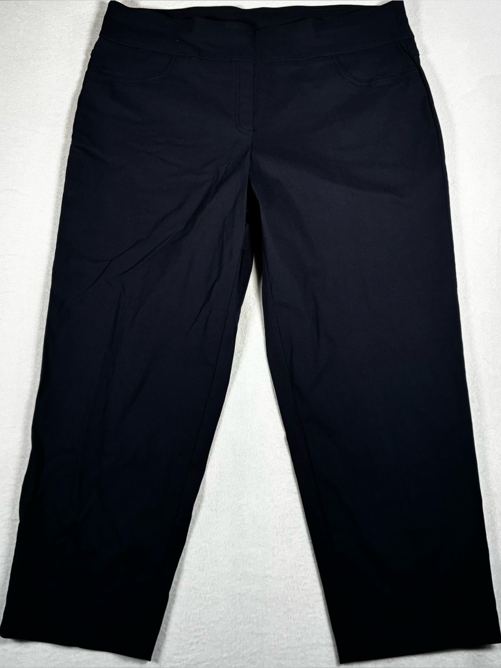 Ruby Rd. Woman's Navy Chino-Style Stretch Pants NWT size 24W